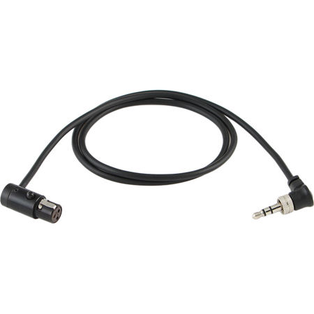 Cable Techniques 18" Molded Mini 3.5mm TRS to TA3F Low-Profile Wireless Line Input Cable for Sennheiser SK 100 G4/G3 Transmitter