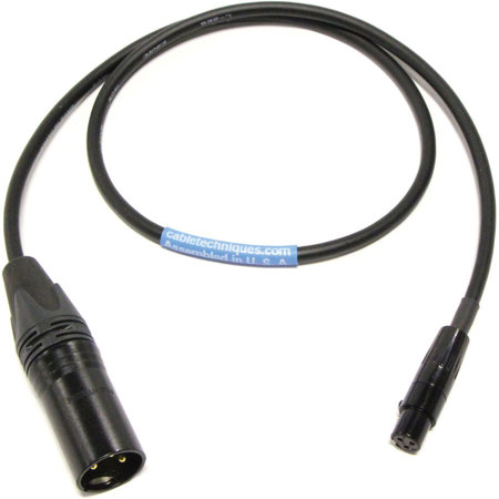 Cable Techniques 18" TA3F to XLR-3M Interface Cable for Sound Devices