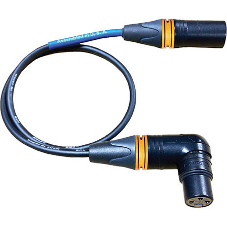 Cable Techniques 18" XLR 3-pin Female to XLR 3-pin Male Cable, Orange XLR Ring