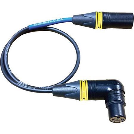 Cable Techniques 18" XLR 3-pin Female to XLR 3-pin Male Cable, Yellow XLR Ring