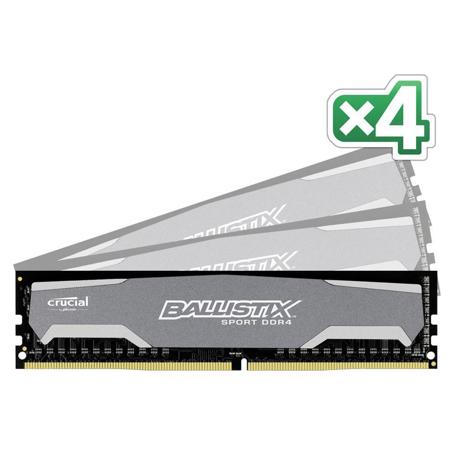 Ballistix Sport 32GB (4x 8GB) 288-Pin UDIMM DDR4 Module Kit