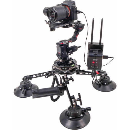 Came-TV SK06-RS2-DCRC 4 Arm Suction Cup Mount w/Wireless Remote System