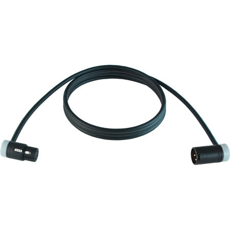 Cable Techniques 15' Premium R/A XLR-3F to 3M Mogami W2893 Mic Cable, Gray Caps