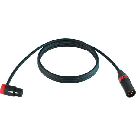 Cable Techniques 10' R/A XLR-3F to 3M Straight Mogami W2893 Mic Cable, Red Cap