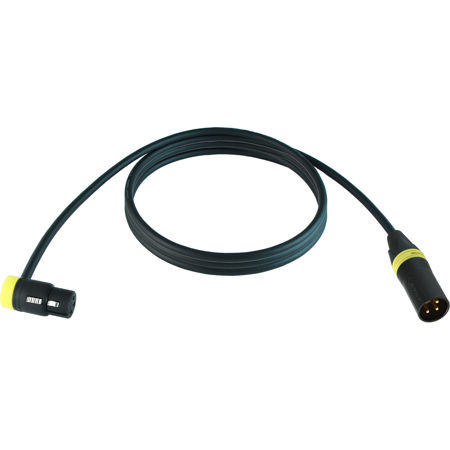 Cable Techniques 15' R/A XLR-3F - 3M Straight Mogami W2893 Mic Cable, Yellow Cap