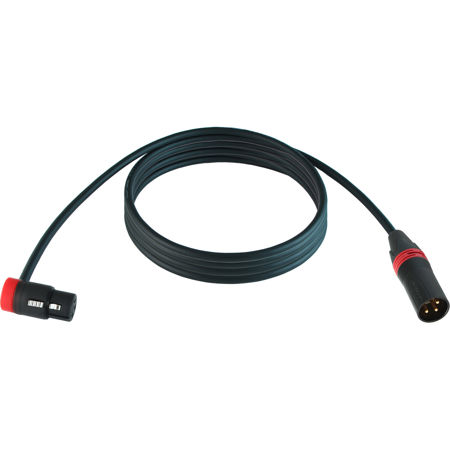 Cable Techniques 25' R/A XLR-3F to 3M Straight Mogami W2893 Mic Cable,Red Cap