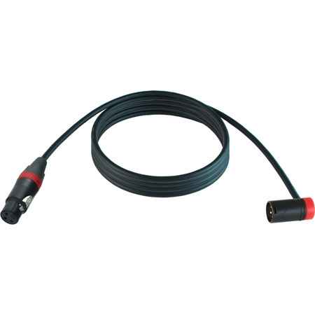 Cable Techniques 25' Straight XLR-3F to 3M R/A Mogami W2893 Mic Cable, Red Cap
