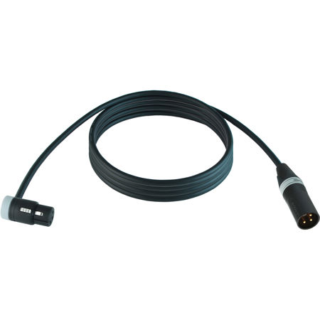 Cable Techniques 25' R/A XLR-3F to 3M Straight Mogami W2549 Mic Cable, Gray Cap