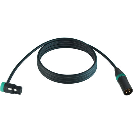 Cable Techniques 25' R/A XLR-3F to 3M Straight Mogami W2549 Mic Cable, Green Cap