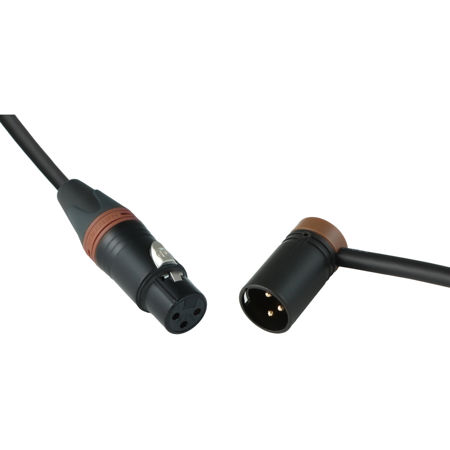 Cable Techniques 25' Straight XLR-3F to 3M R/A Mogami W2549 Mic Cable, Brown Cap