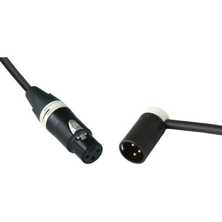 Cable Techniques 25' Straight XLR-3F to 3M R/A Mogami W2549 Mic Cable, White Cap