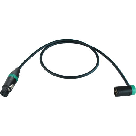 Cable Techniques 3' Straight XLR-3F to 3M R/A Mogami W2549 Mic Cable, Green Cap