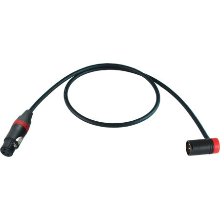 Cable Techniques 3' Straight XLR-3F to 3M R/A Mogami W2549 Mic Cable, Red Cap