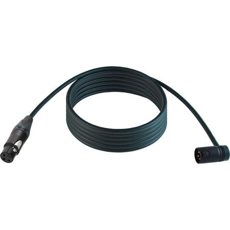 Cable Techniques 50' Straight XLR-3F to 3M R/A Mogami W2549 Mic Cable, Black Cap
