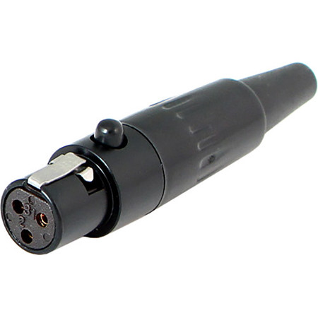 Cable Techniques TA3F 3-Pin "Mini XLR" Female Connector, Black