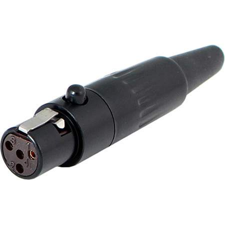 Cable Techniques TA4F 4-Pin "Mini XLR" Female Connector, Black