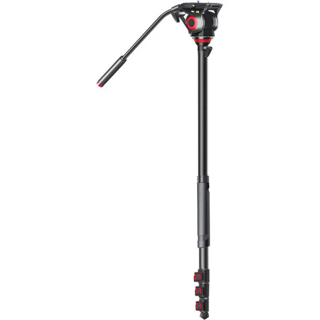 Came-TV TP-501C 3-Section Carbon Fiber Video Tripod with Fluid Head