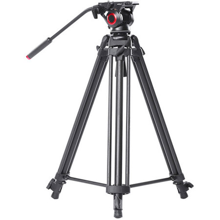 Came-TV TP-606B 3-Section CF Video Tripod w/Fluid Bowl Head & Mid-Level Spreader