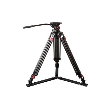 Came-TV 609B 3-Section Carbon Fiber Video Tripod with Fluid Bowl Head