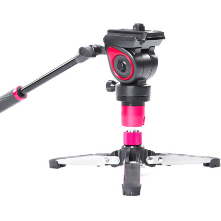 Came-TV TP-MQB 4-Section Carbon Fiber Monopod with Pivoting Foot Stand