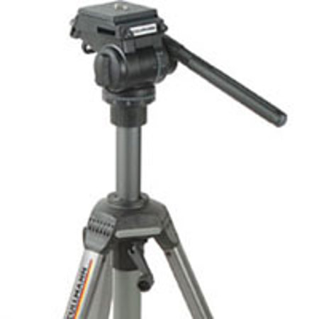 Cullmann CU3200 Universal Video Tripod with 2-Way Fluid Panhead & Quick Release, Maximum Height 60", Supports 7.7 lbs