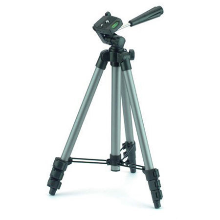 Cullmann 1000 4-section Aluminum Alpha Tripod with 3-Way Pan Head - Black