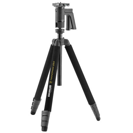 Cullmann 250CB Tripod Aluminum Nanomax Tripod with Pistol Grip QR Head - Black
