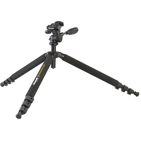 Cullmann 250 4-section Aluminum Nanomax Tripod with QR 3-Way Pan Head - Black