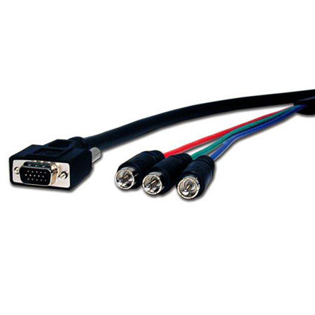 Comprehensive 35' Pro AV/IT Series VGA Hd15 Plug to 3 RCA Plugs Cable