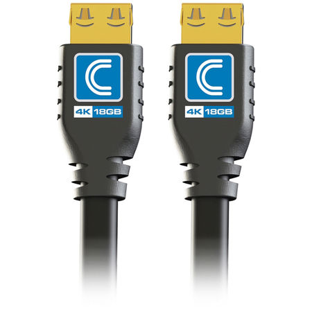 Comprehensive 25' Pro AV/IT Certified 18Gb 4K Active HDMI Cable, ProGrip, Black