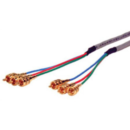 Comprehensive 3' Pro AV/IT Plenum 3 RCA Plugs Each End Component Video Cable