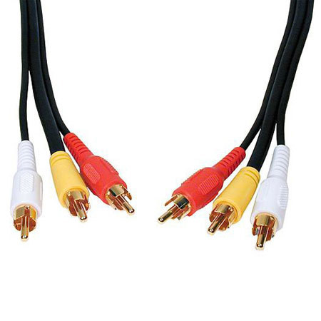 Comprehensive Standard Series 3 RCA Male to 3-RCA Male Audio & Video Cable, 35'