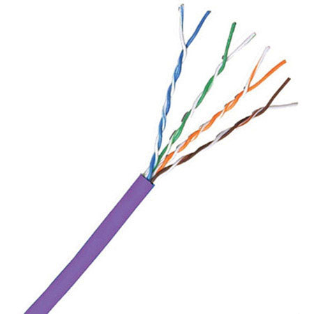 Comprehensive 1000' Cat 5e 350MHz Solid Cable, Purple