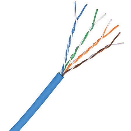 Comprehensive 1000' CAT5e 350MHz Shielded Stranded LAN Cable, Blue