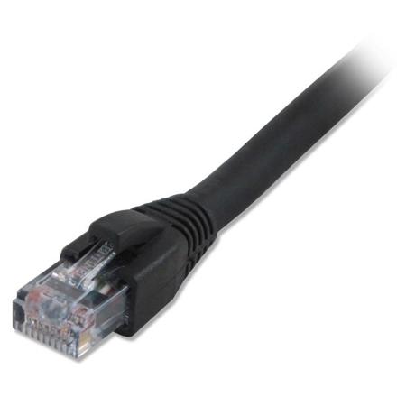 Comprehensive Cat6 Snagless Solid Shielded Patch Cable, 75 FT, Black