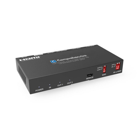 Comprehensive Pro AV/IT Integrator Series 1x2 4K60/UHD HDMI Splitter/Distribution Amplifier
