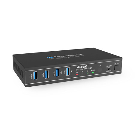 Comprehensive Pro AV/IT Integrator Series 2x1 4K60Hz HDMI/USB-C KVM Switcher