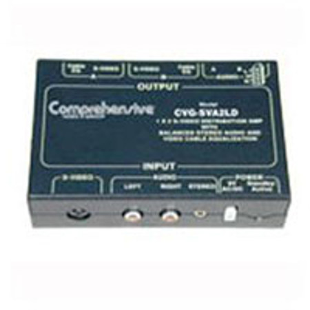 Comprehensive 1x2 Y/C Video, Stereo Audio Line Driver / Distribution Amplifier