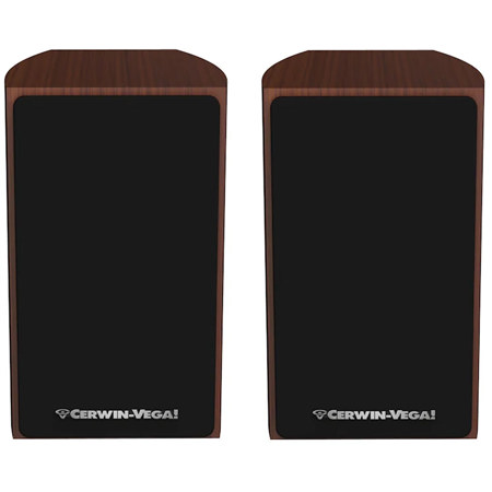 Cerwin Vega LA14 4" 110W 2-Way Passive Bookshelf Speaker, Pair, Expresso