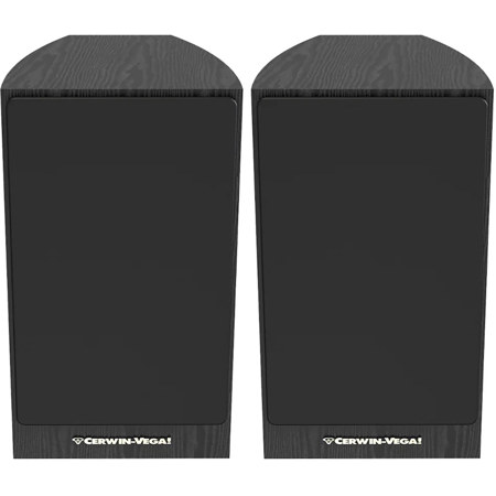 Cerwin Vega LA165 6.5" 150W 2-Way Passive Bookshelf Speaker, Pair, Black