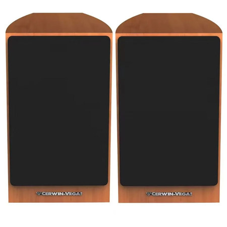 Cerwin Vega LA165 6.5" 150W 2-Way Passive Bookshelf Speaker, Pair, Cognac