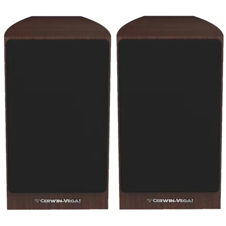 Cerwin Vega LA165 6.5" 150W 2-Way Passive Bookshelf Speaker, Pair, Expresso