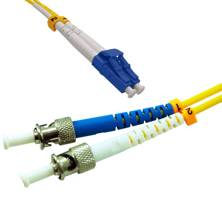 Comprehensive 7m LC Male to ST Male 9/125 Micron Duplex  Fiber Patch Cable