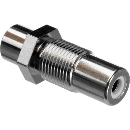 Comprehensive RCA Jack to Jack Barrel Chassis Mount Audio Adapter