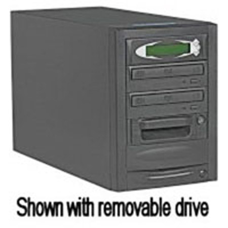 ProCon 1 Reader to 2 Writer CD/DVD Duplicator with 250GB Hard Drive, FireWire and USB 2.0 Connectors, Black