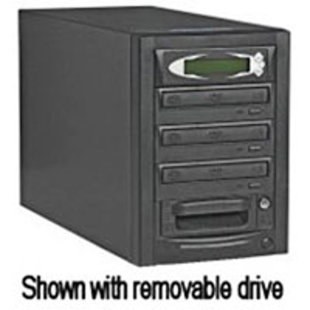 ProCon 1 Reader to 3 Writer CD/DVD Duplicator with 250GB Hard Drive, FireWire and USB 2.0 Connector, Black