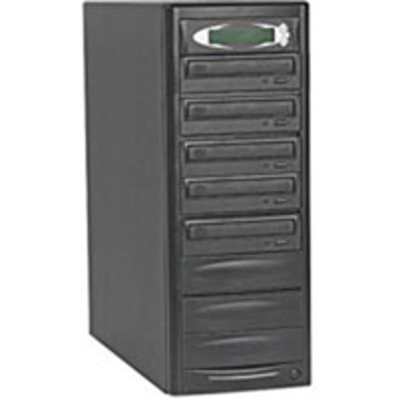 ProCon 1 Reader to 4 Writer CD/DVD Duplicator with Firewire and USB 2.0 Connector, Black