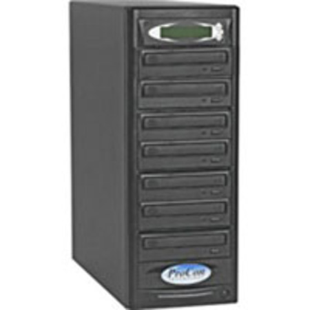 ProCon 1 Reader to 6 Writer CD/DVD Duplicator with Firewire and USB 2.0 Connector, Black