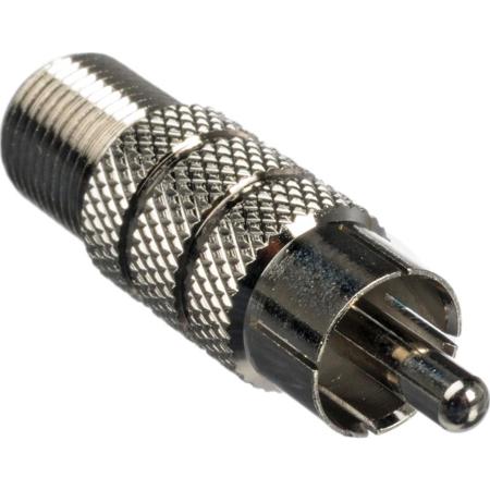 Comprehensive Rca Plug To "f" Jack Video Adapter
