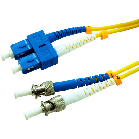 Comprehensive 6.6' SC to ST SM 9/125 Micron Duplex Fiber Optic Patch Cable